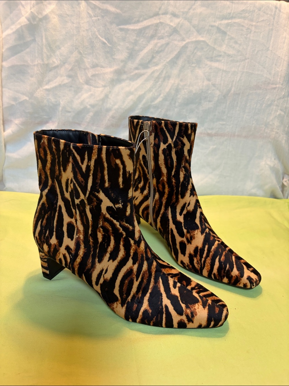 a new day Leopard Print Ankle Boots in Brown and Black
